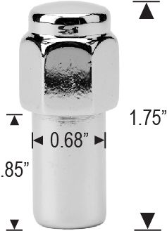 Cragar S/S Uni-Lug Mag Lug Nuts