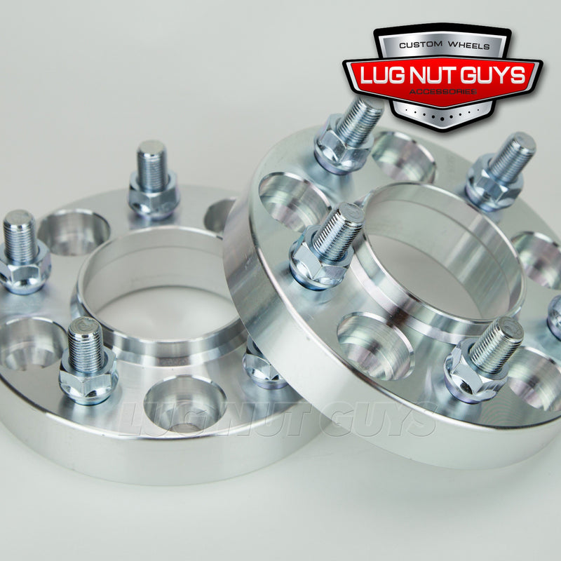 Wheel Spacers - 5x4.5 - 1.0" Thick 14x1.5 Studs 2015-2022 Mustang S550