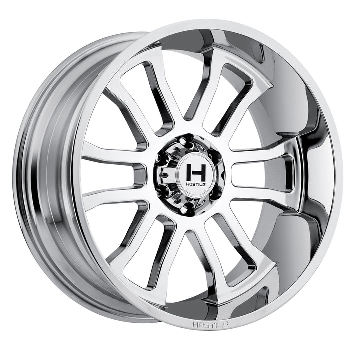 Hostile Wheel H107 Gauntlet 22x10 -25mm 6x135 Chrome Set of 4