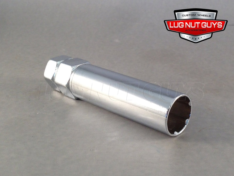 Spline Tuner Lug Nut Tool Key Chrome - Fits Most Small Diameter 6 Spline Lugs