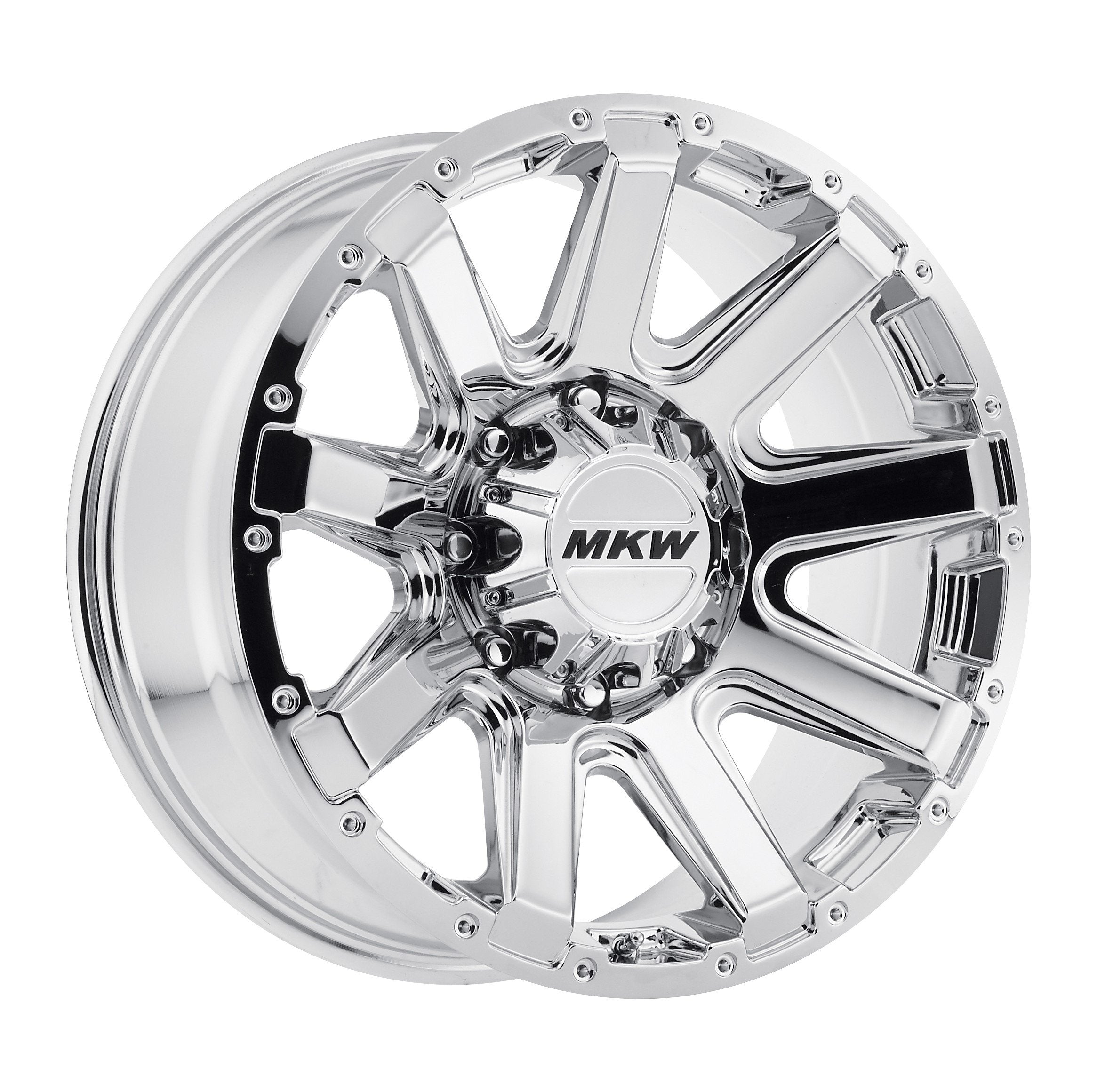 4 MKW Offroad M94 17x9 8x170 +10mm Chrome Wheels/Rims — Lug Nut Guys