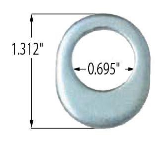 20 Keystone Washers - Offset Hole
