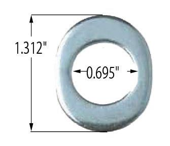 20 Keystone Washers- Centered Hole