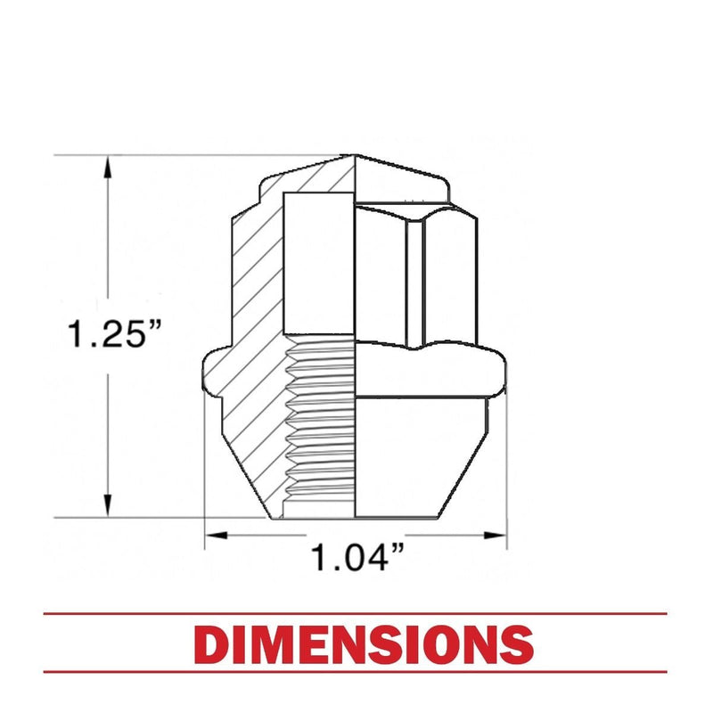 20 Lug Nuts 12x1.5 Chrome Factory Style Lugs fits Ford Fusion Focus OE Wheels