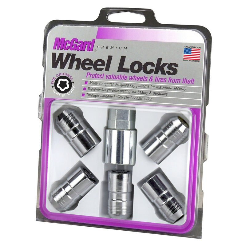 McGard Locking Lug Nuts Chrome 14x1.5 Dual Hex 13/16" & 22mm Hex fits Jeep JL