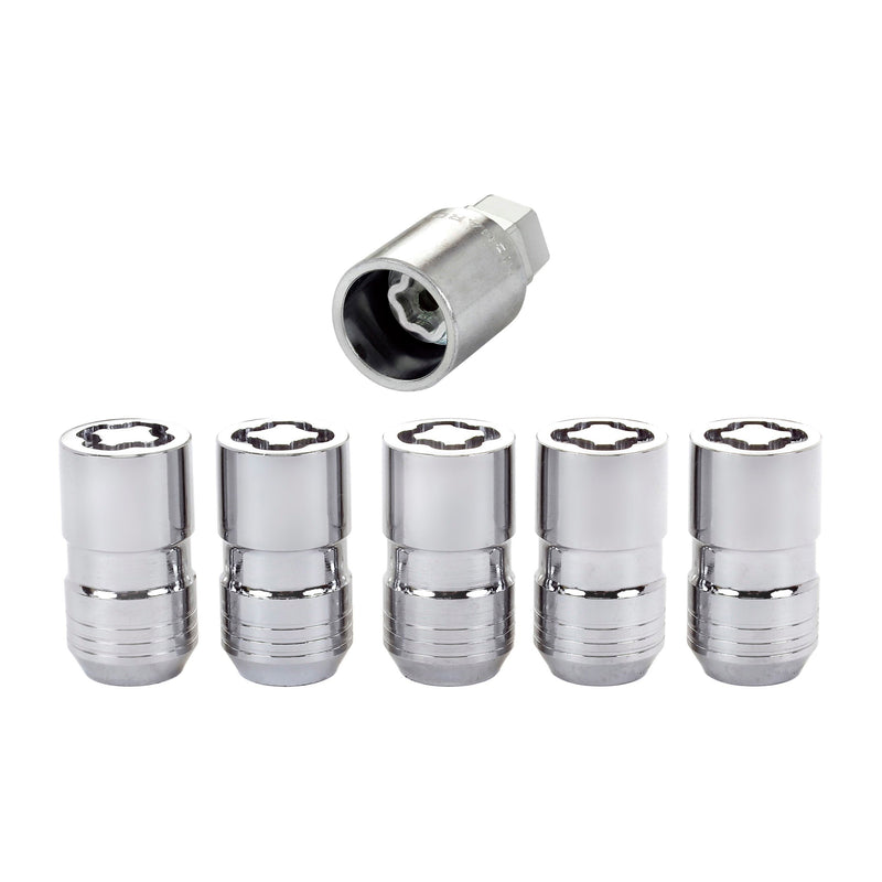 McGard Locking Lug Nuts Chrome 14x1.5 Dual Hex 13/16" & 22mm Hex fits Jeep JL