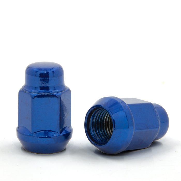 Bulge Acorn Lug Nuts 12x1.5 Blue 3/4" Hex