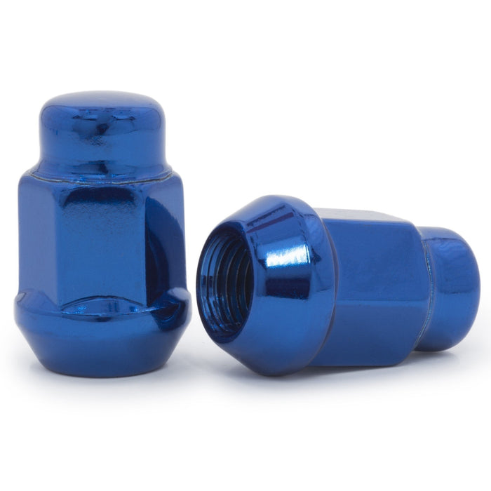 Bulge Acorn Lug Nut 1/2-20 Blue 3/4" Hex