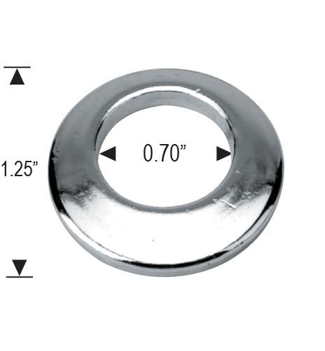 Standard Mag Lug Nuts 12x1.5 Dome Top .75" Shank, Cragar Offset Washer