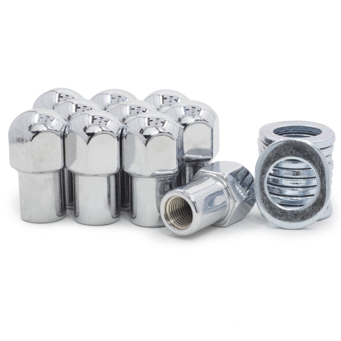 Standard Mag Lug Nuts 7/16-20 Dome Top .75" Shank, Keystone Center Washer