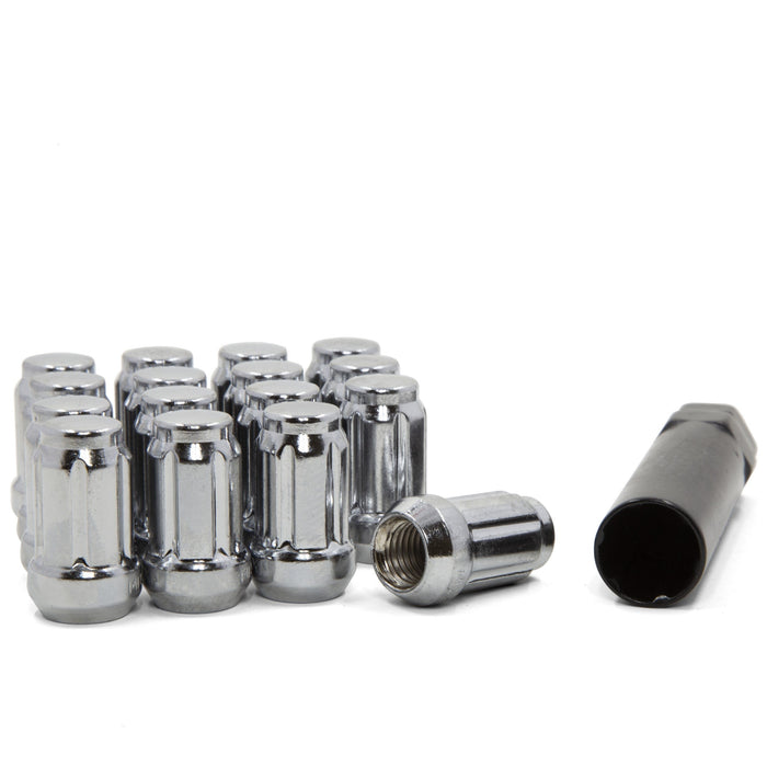 Spline Tuner Bulge Acorn Lug Nut 7/16-20 Chrome