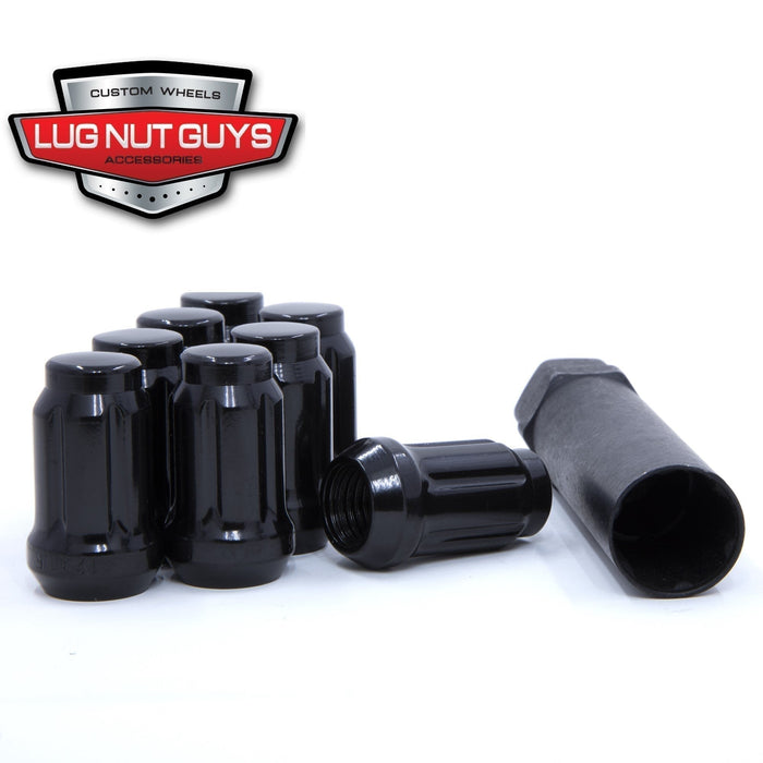 Spline Tuner Bulge Acorn Lug Nut 1/2-20 Black