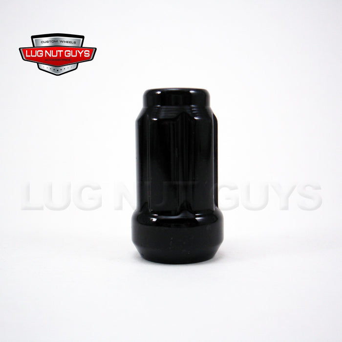 Spline Tuner Bulge Acorn Lug Nut 1/2-20 Black