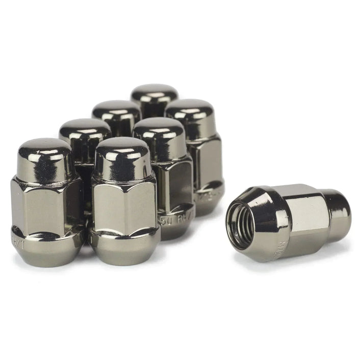 Bulge Acorn Lug Nut 1/2-20 Pearl Black 3/4" Hex