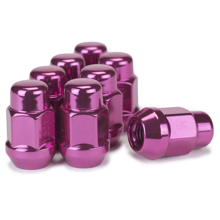 Bulge Acorn Lug Nut 1/2-20 Pink 3/4" Hex