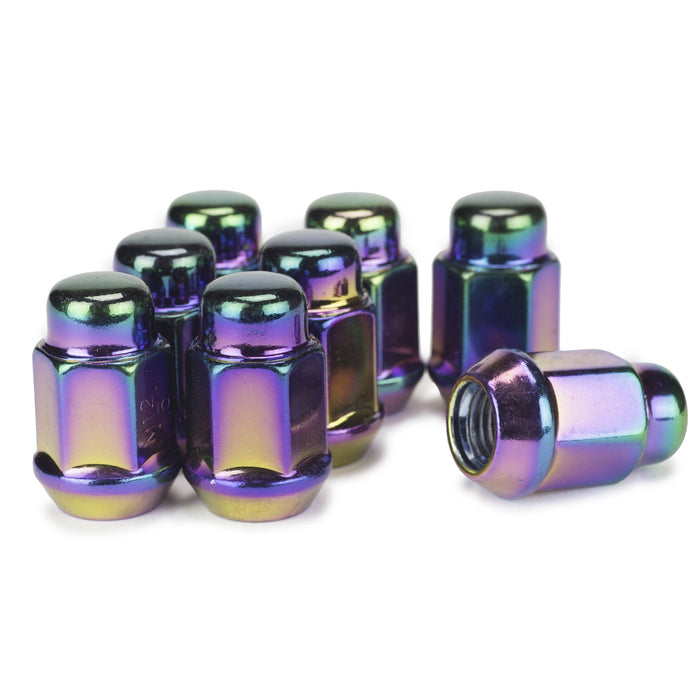 Bulge Acorn Lug Nut 12x1.5 Neo Chrome 3/4" Hex