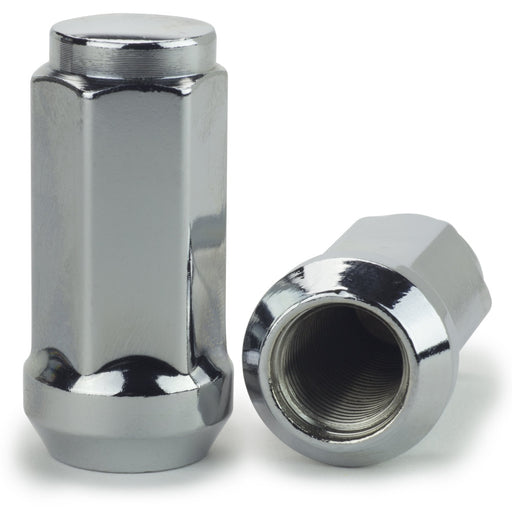 thumbnail image 2 of Excalibur 10 Pack 12x1.25 Bulge Acorn Chrome Lug Nuts - 60 Degree Conical Seat - 3/4 Hex 2 of 6