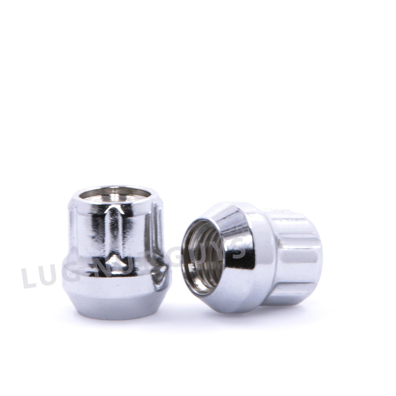 Spline Drive Bulge Acorn Lug Nut 9/16-18 Open End Chrome