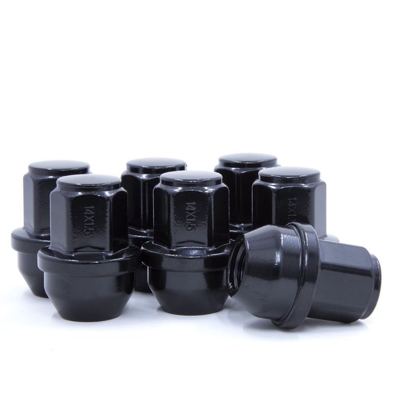 24 Lug Nuts 14x1.5 Black Replacement Lugs fits Ford F150 2015-2025
