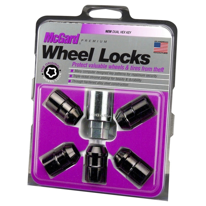 McGard Wheel Locks Black 1/2-20 Dual Hex 3/4" & 13/16" 5 Lock Pack 24548