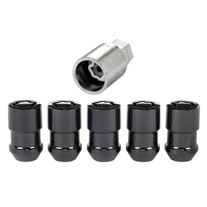 McGard Wheel Locks Black 1/2-20 Dual Hex 3/4" & 13/16" 5 Lock Pack 24548