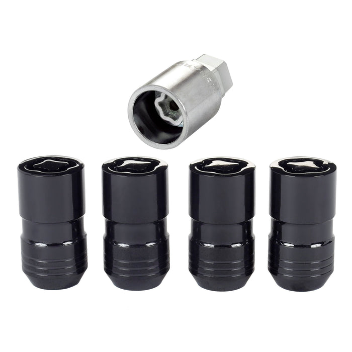 McGard Locking Lug Nuts 14x1.5 Black Chrome Dual Hex 21mm & 22mm 24216