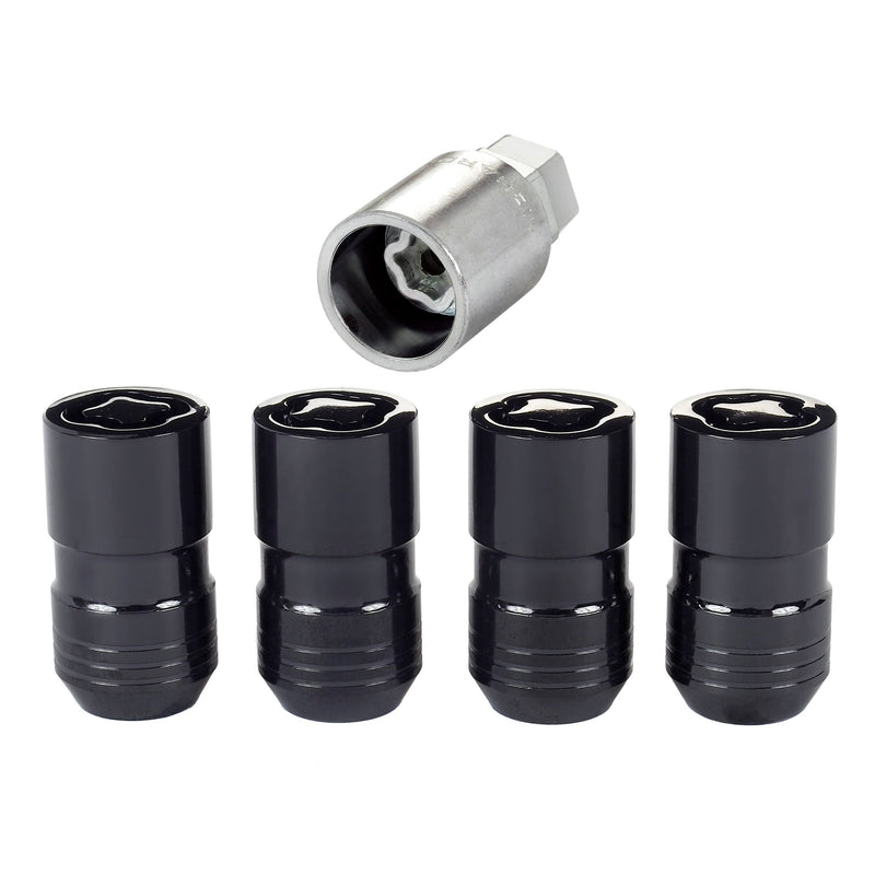 McGard 24216 Locking Lug Nuts 14x1.5 Black Chrome Dual Hex 21mm & 22mm