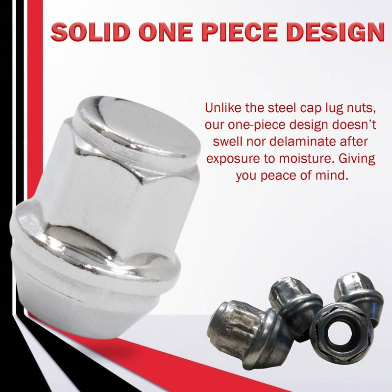 Lug Nuts 14x1.5 Chrome Replacement fits 2015-2025 F150 & Expedition