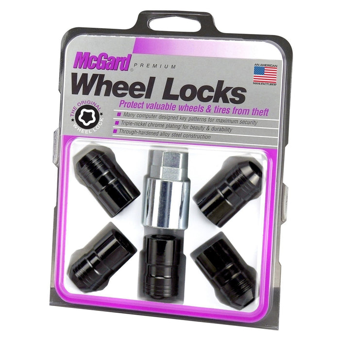 McGard Locking Lug Nuts Black 14x1.5 13/16" & 22mm Hex fits Jeep JL