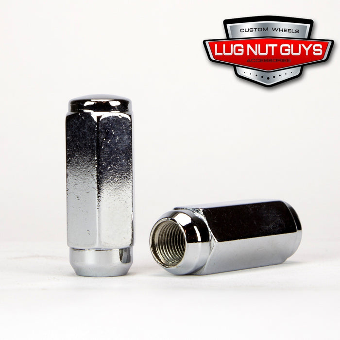 Lug Nuts Duplex Acorn 1/2-20 Chrome 7/8" Hex 1.9" Tall