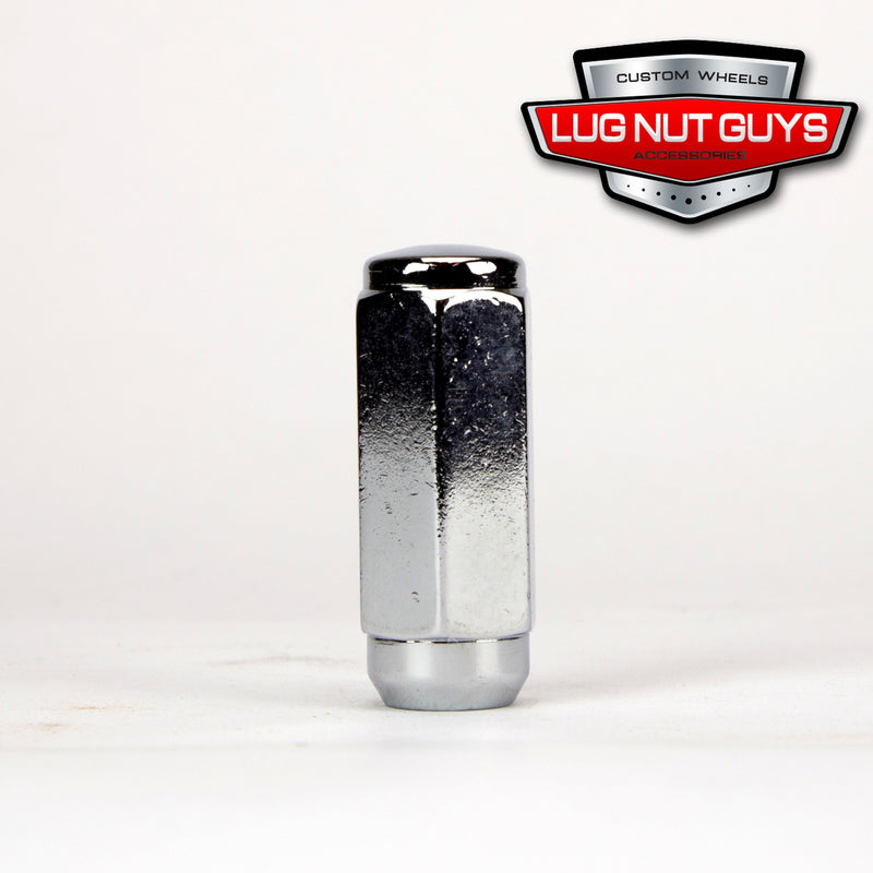 Lug Nuts Duplex Acorn 9/16-18 Chrome 7/8" Hex 1.9" Tall
