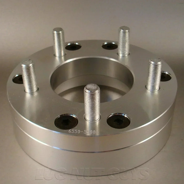 Wheel Adapter - Converts 6 Lug 6x5.5 to 5 Lug 5x5 - 2" Thick 14x1.5 Studs 108mm Hub