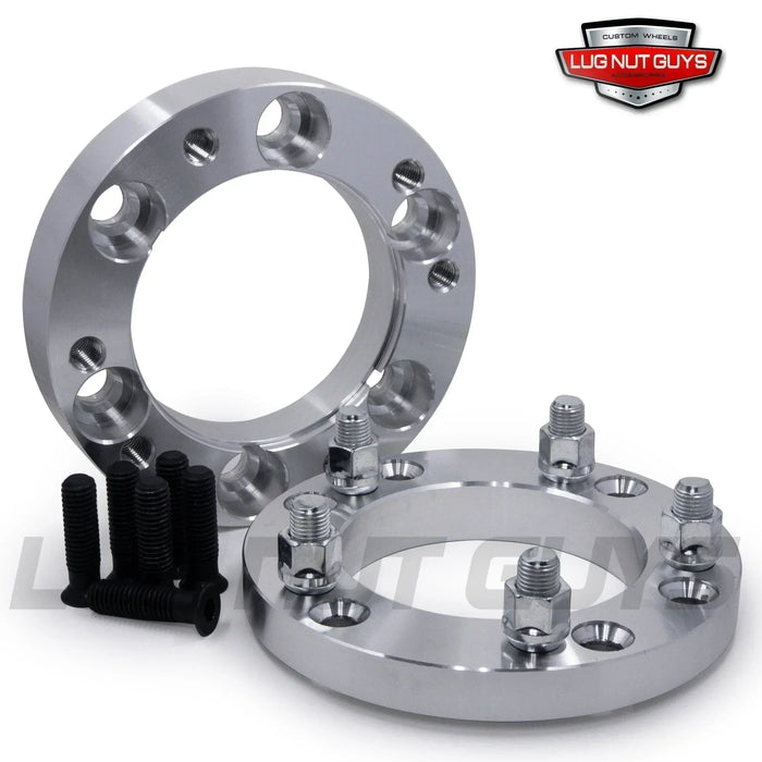 Wheel Adapter - Converts 6 Lug 6x5.5 to 5 Lug 5x5.5 - 2" Thick 1/2-20 Studs 108mm Hub