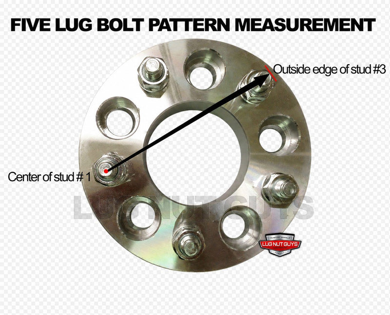Wheel Adapter - Converts 5 Lug 5x135 to 6 Lug 6x5.5 - 2" Thick 14x2 Studs 87.1mm Hub