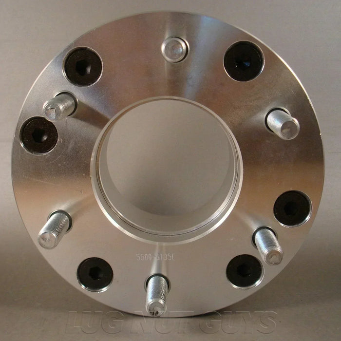 Wheel Adapter - Converts 5 Lug 5x5 to 6 Lug 6x5.5 - 2" Thick 14x1.5 Studs 78mm Hub