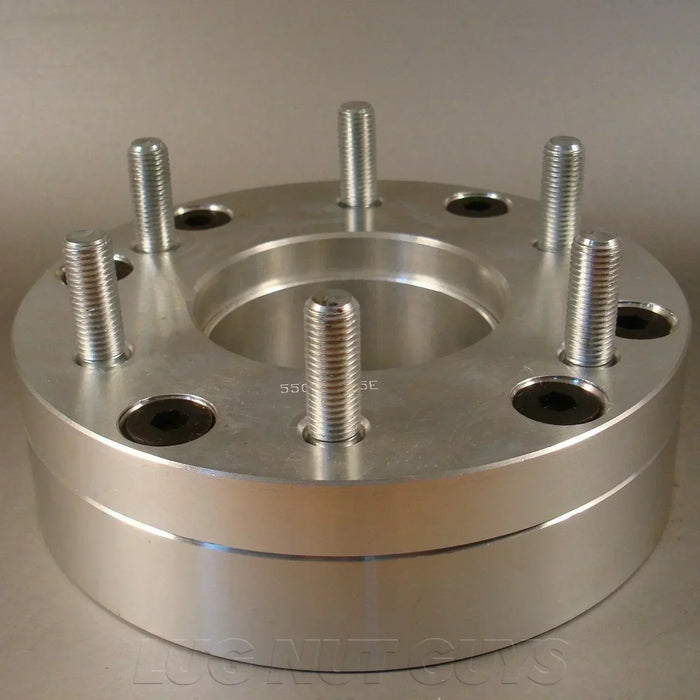 Wheel Adapter - Converts 5 Lug 5x5.5 to 6 Lug 6x5.5 - 2" Thick 1/2-20 Studs