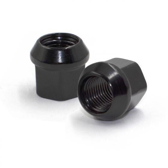 Open End Bulge Acorn Lug Nut 14x1.5 3/4" Hex Black