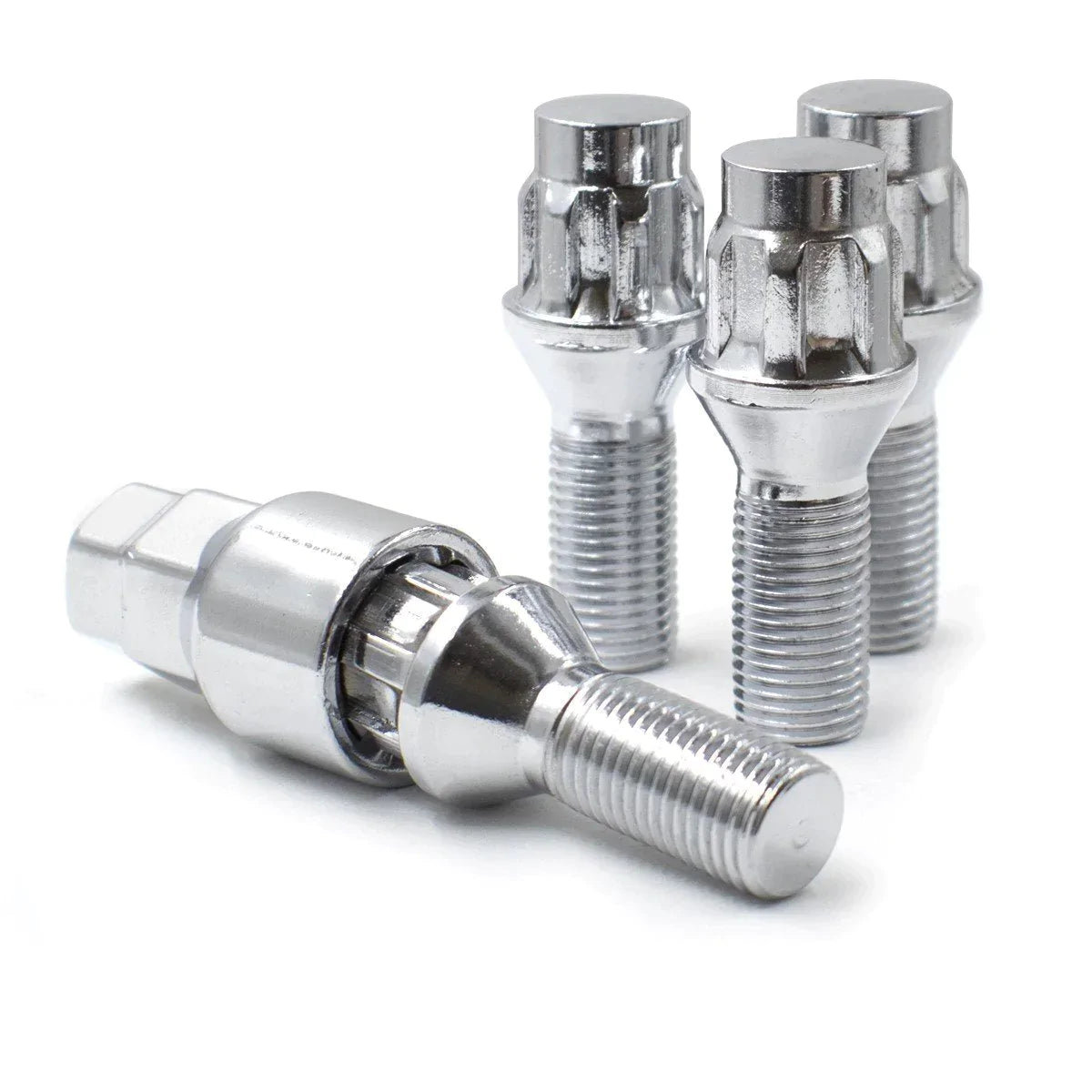 20-Pack Chrome M14x1.5 Cone Seat Lug Nuts + Wheel Locks – For Buick Cadillac Chevy – CTM