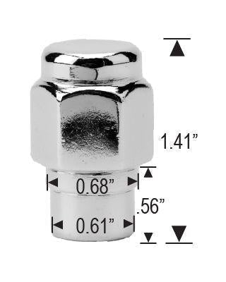 Appliance Roto Step Mag Style Lug Nuts 7/16-20 Chrome