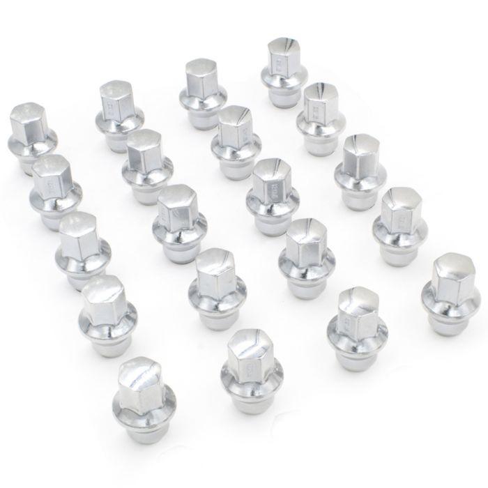20 Lug Nuts 12x1.5 Chrome Replacement Lugs fits Chrysler Steel Wheels