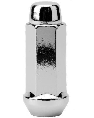 Bulge Acorn Lug Nut 14x1.5 Chrome 3/4" Hex Flat Top 2.3" Tall