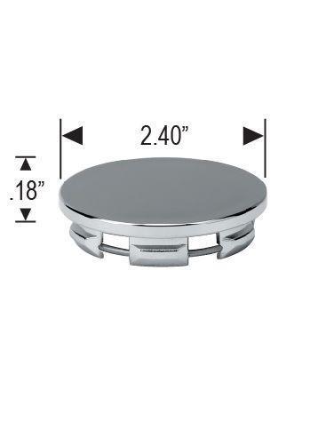 4 Chrome Center Caps 2.16" Wheel Bore