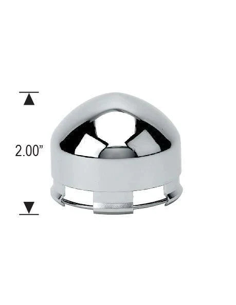 4 Chrome Center Caps Tru Bullet Dome Style 3.32" Wheel Bore