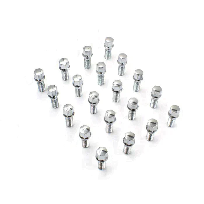 Lug Bolts 12x1.5 Chrome Conical Stud Bolt 24mm Shank
