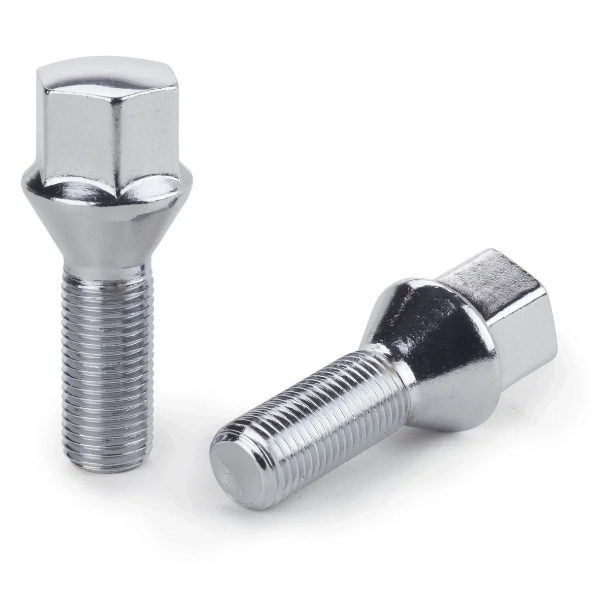 Lug Bolts 14x1.5 Chrome Conical Stud Bolt 28mm Shank — Lug Nut Guys