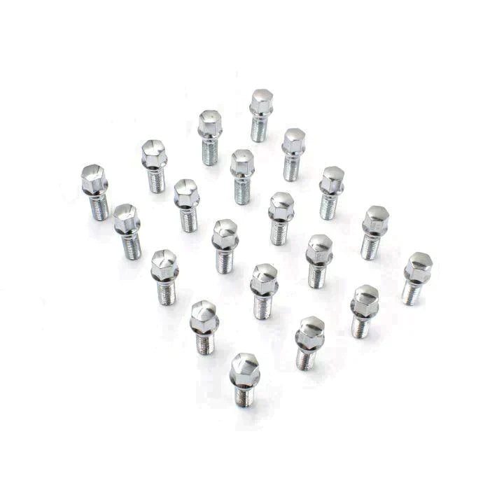 Lug Bolts 14x1.5 Chrome Conical Stud Bolt 24mm Shank