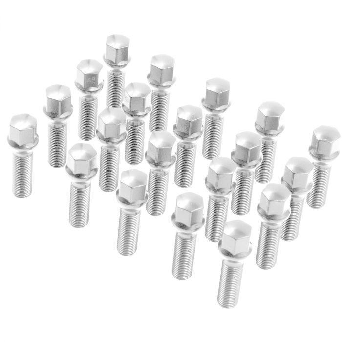 20-Piece Chrome Spline Lug Bolts – 12x1.5, 60mm Shank, With 2 Sockets (Venum)