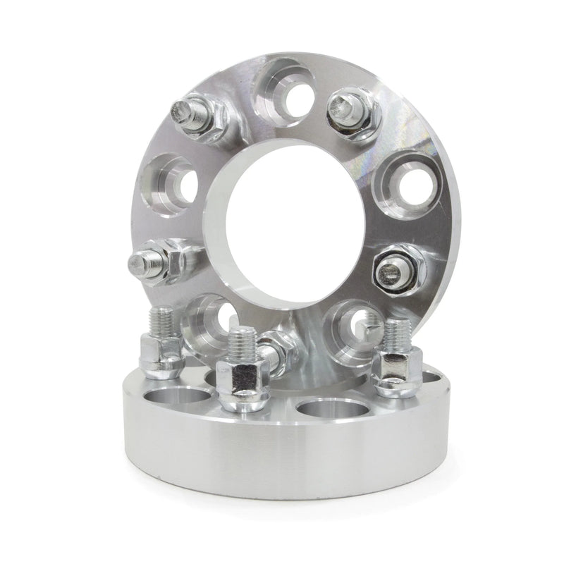 2-Pack Wheel Spacer Adapters – Converts 5x100 To 5x114.3 (5x4.5), 1” Thick, 6061 Aluminum, Includes Lug Nuts