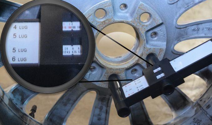 Bolt Pattern Gauge - 4, 5, 6 & 8 Lug - Sliding Style
