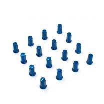 16 Blue Flat Seat Lug Nuts 10x1.25 For ATV UTV SxS 14mm Hex